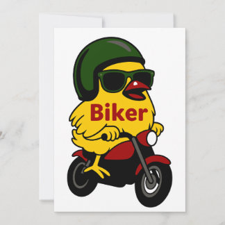 Convites Biker do Pintinho de motocicleta