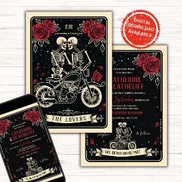 Convites Bikers Till Death Tarot Weditation