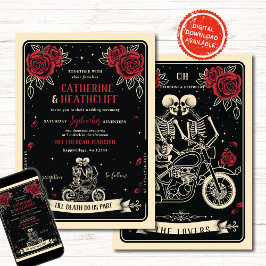 Convites Bikers Till Death Tarot Weditation