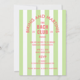 Convites Bikinis E Martinis, Bach Club Cabana