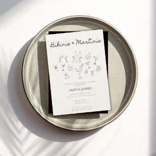 Convites Bikinis & Martinis - despedida de solteira