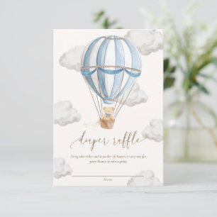 Convites Bilhete da Rifa de Fraldas do Ursinho We Can Bearl