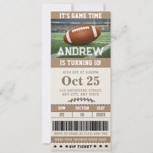 Convites Bilhete de Aniversário Personalizado com Tema de F