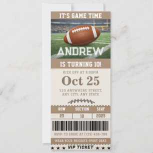 Convites Bilhete de Aniversário Personalizado com Tema de F