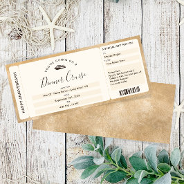 Convites Bilhete de Embarque de Cupom Surpresa Jantar de Cr