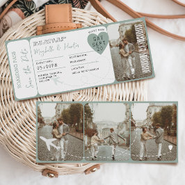 Convites Bilhete de Embarque de Destino