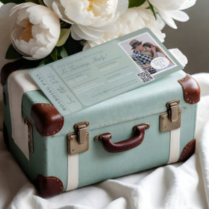 Convites Bilhete de Embarque de Destino