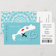 Bilhete de Embarque Pass Casamento Destino Kos