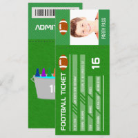 Bilhete de entrada para festa de aniversário de fu