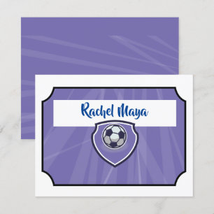 Convites BILHETE DE FUTEBOL Bat Mitzvah Roxo Obrigado Flat