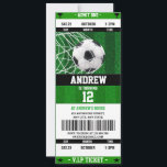 Convites Bilhete de Futebol Pessoal - Aniversário para kId<br><div class="desc">Bilhete de Futebol Pessoal - Convite para Crianças! Projetado para parecer um verdadeiro ingresso de futebol, este convite vibrante é perfeito para qualquer fã de futebol. Apresentando gráficos dinâmicos de bola de futebol e um layout divertido e desportivo, é fácil personalizar com seus detalhes de eventos. Este convite único terá...</div>
