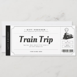 Convites Bilhete de Passagem de Trem Surpresa Voucher de Pr