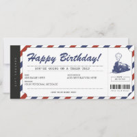 Bilhete de Passagem de Trem Surpresa Voucher de Pr