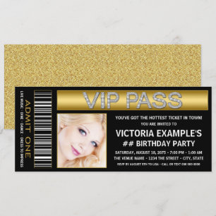 Convites Bilhete de Passagem VIP Ouro Preto Festa de Aniver