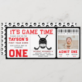 Convites Bilhete de primeiro aniversario para Baixo do Hock