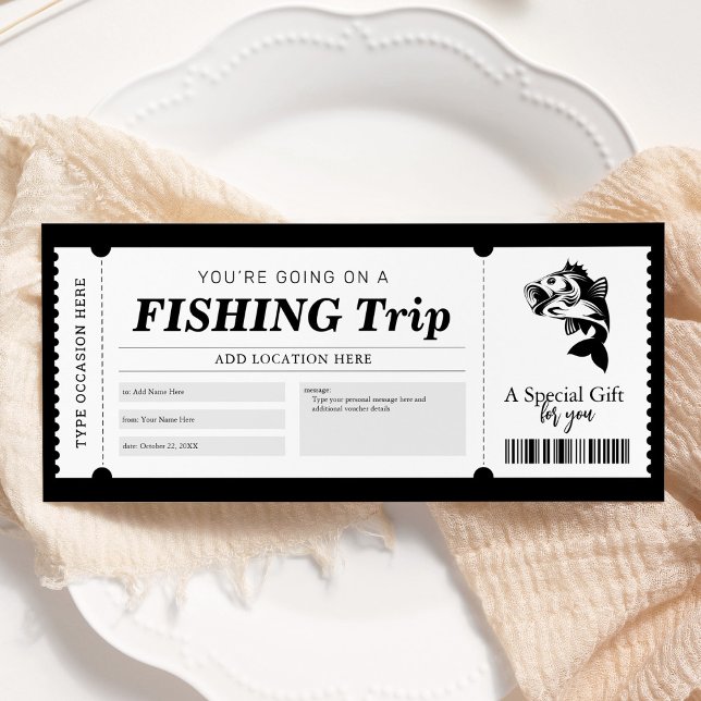 Convites Bilhete de Vale-Presente de Surpresa de Viagem de  (Criador carregado)
