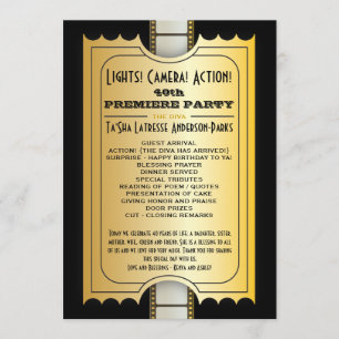 Convites Bilhete dourado da admissão do programa do partido