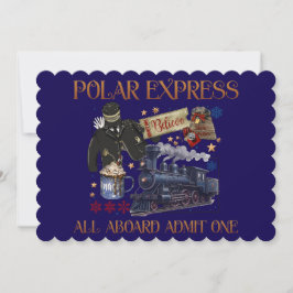 Convites Bilhete Personalizado para o Polar Express