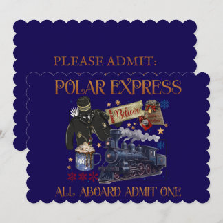Convites Bilhete Personalizado para o Polar Express