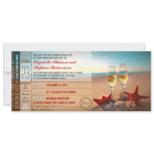 Bilhetes de Passagem de Embarque Casamento Moderno