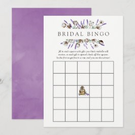 Convites Bingo Chá de panela de Algodão de Aquarela