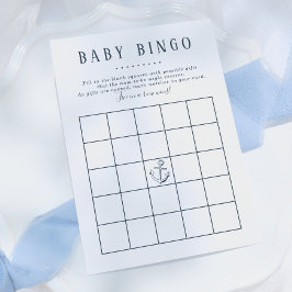 Convites Bingo de Bebê | Jogo de Chuvinha de Bebê Menino Ba
