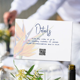 Convites Bird of Paradise Enclosure Cards