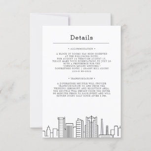 Convites Birmingham, Alabama Wedding   Detalhes do convidad