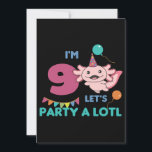 Convites Birthday Axolotl Kids Sweet Axolotls<br><div class="desc">Um axolotl é bonito para crianças que fazem aniversário. Um presente para o aniversário. Então o aniversário das crianças pode vir com muitos balões brilhantemente coloridos e cores brilhantes. Uma brincadeira divertida com palavras.</div>