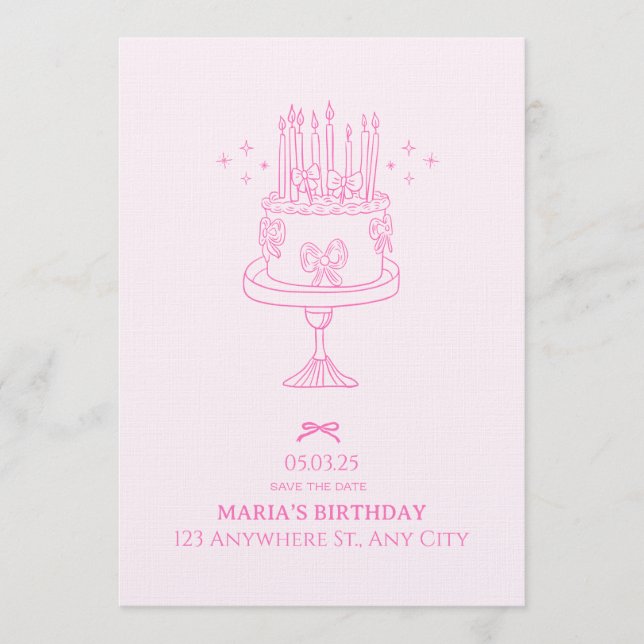 Convites Birthday Bash – Editable Celebration Invitation (Frente)