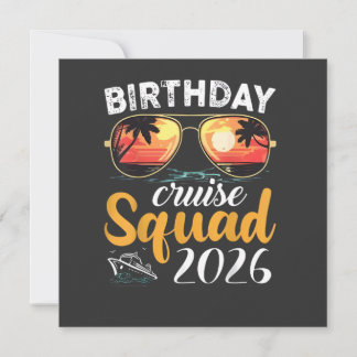 Convites Birthday Cruise Squad 2026 Family Cruise Vacation