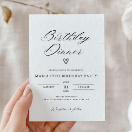 Convites Birthday Dinner Invitation, Editable Birthday Dinn