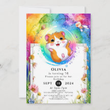 Birthday do Hamster de Camada Whimsical