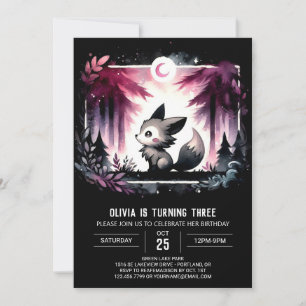 Convites Birthday do Lobo Minimalista