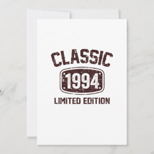 Convites Birthday Gift Classic for the 1994s Limited