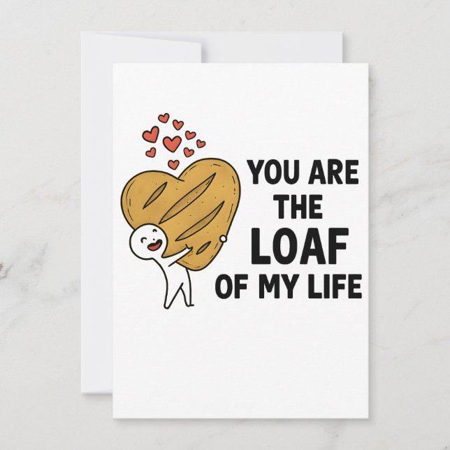 Convites Birthday Invitation - Cute Bread Pun Party Invite (Frente)