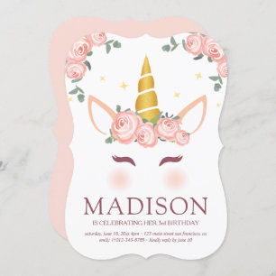 Convites Birthday Modern Watercolor