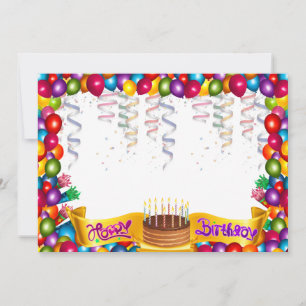 Convites Birthday party