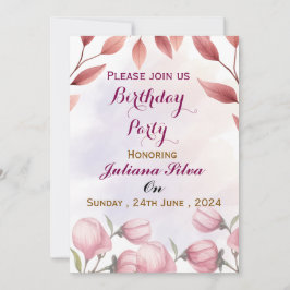 Convites Birthday Party Invitations