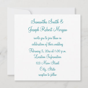 Convites Biscaia Simples e Casamento Branco