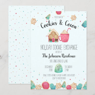 Convites Biscoitos da troca do biscoito do feriado &