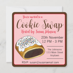 Convites Biscoitos de Natal de Figos Italianos Cucidati Cuc