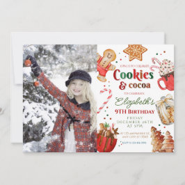 Convites Biscoitos de Natal e cacau Festivo