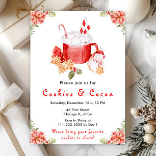Convites Biscoitos de Natal e Cacau Vermelho