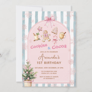 Convites Biscoitos e Cacau Natal Aniversário Infantil