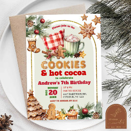 Convites Biscoitos Quentes e Chocolate Quente Natal Anivers