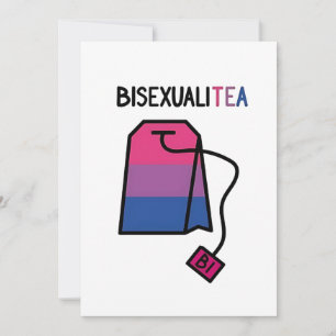 Convites BisexualiTEA Bandeira do Orgulho Bi Tea Bissexual