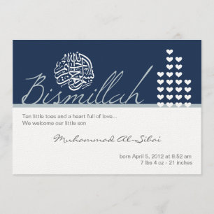 Convites Bismillah - O bisbillah é um homem do mundo aqiqa