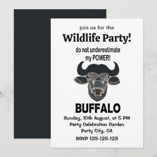 Convites Bison Animal Buffalo