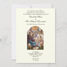 Convites Bizantino - Recepção de casamento católica de marf